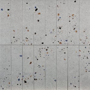 Wandtegel Terrazzo Mat Grijs 7,5x30 - Afbeelding 3