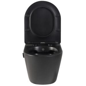 Hangend bidet toilet mat zwart Livorno - Afbeelding 4