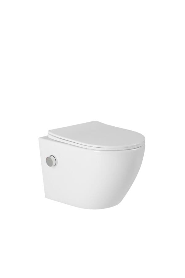 Hangend bidet toilet glans wit Livorno