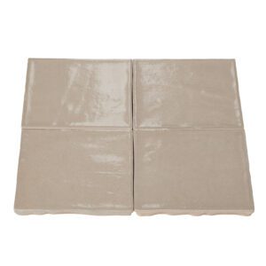 Wandtegel Talya Taupe glossy 10x10
