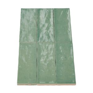 Wandtegel Talya Sage glossy 5x15