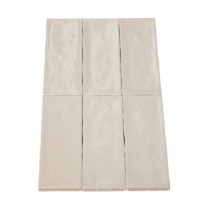 Wandtegel Talya Sand glossy 5x15