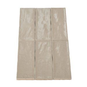 Wandtegel Talya Taupe glossy 5x15