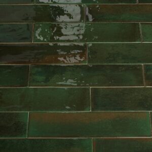 Wandtegel Brunei Verde groen 6,5x25 - Afbeelding 2