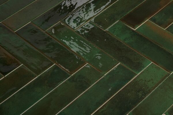 Wandtegel Brunei Verde groen 6,5x25