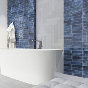 Wandtegel Brunei Azul blauw 6,5x25 - Afbeelding 3