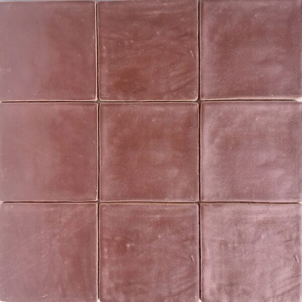 Wandtegel Bordeaux Metallic 13x13