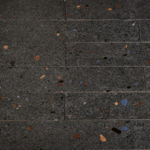 Wandtegel Terrazzo Mat Antraciet 7,5x30 - Afbeelding 2