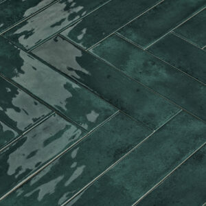 Wandtegel Nissel Emerald groen 7,5x30
