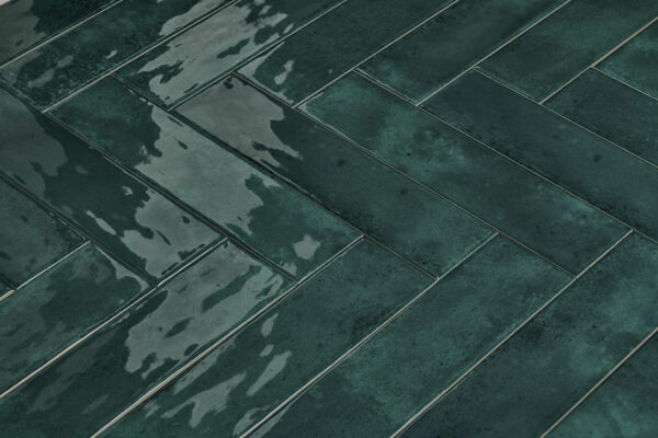 Wandtegel Nissel Emerald groen 7,5x30