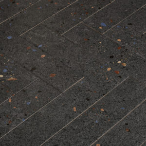 Wandtegel Terrazzo Mat Antraciet 7,5x30