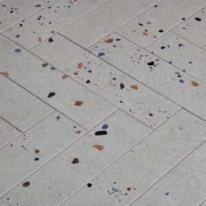 Wandtegel Terrazzo Mat Grijs 7,5x30
