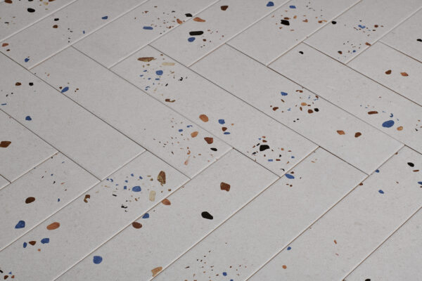 Wandtegel Terrazzo Mat Ivoor 7,5x30