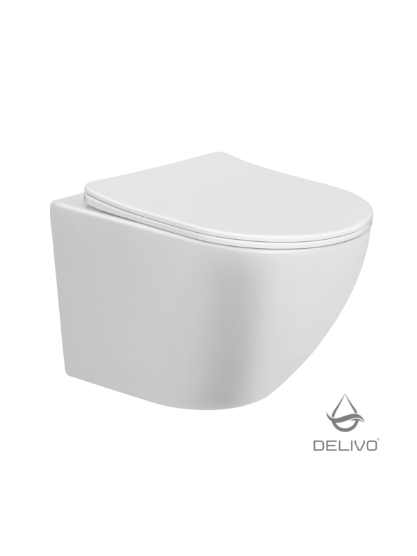 Hangend Toilet Delivo Star - Glans Wit