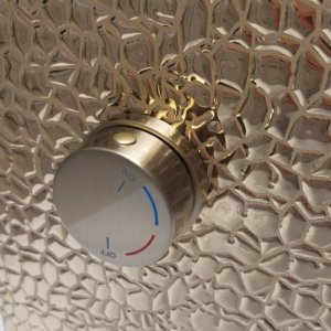 Livorno bidet toilet croco goud/wit - Afbeelding 2