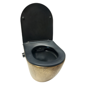 Livorno bidet toilet croco goud/zwart - Afbeelding 3