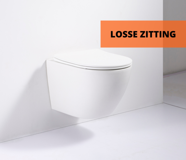 Toiletzitting glans wit